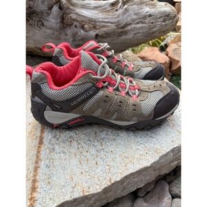 Merrell Accentor Hiking Shoes Womens 9 Brindle Cayenne Air Cushion Trail